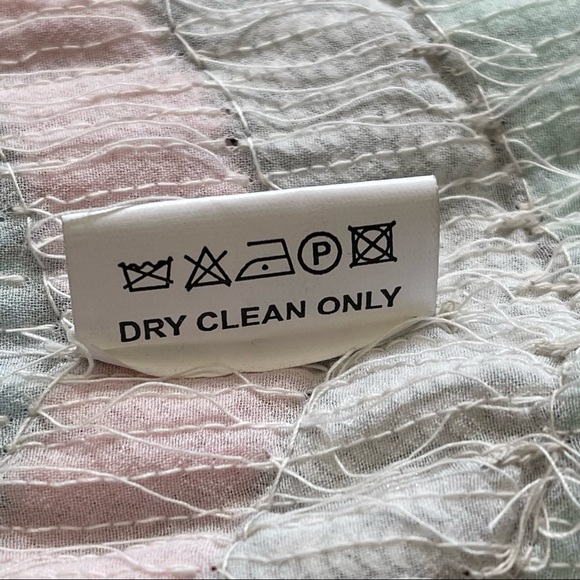 Free People Pastel Sequin, Beaded Fringe Boho/ Flapper Style Cape O/S One Size - Picture 12 of 15